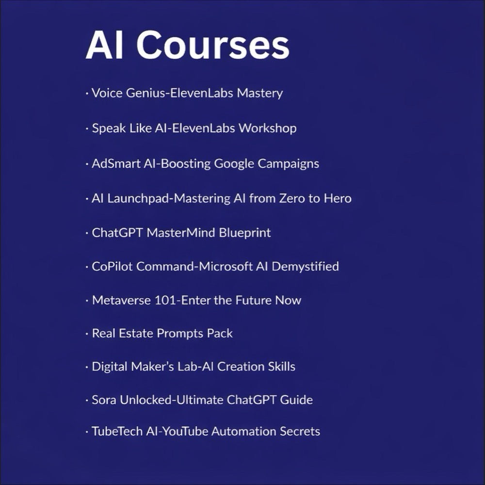 2026 AI Digital Marketing Video Course Bundle